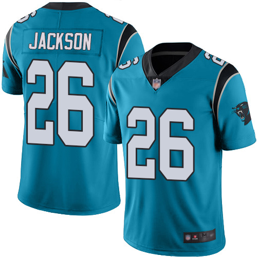 Carolina Panthers Limited Blue Youth Donte Jackson Jersey NFL Football #26 Rush Vapor Untouchable